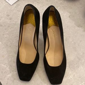 Black Suede Cole Haan Pumps